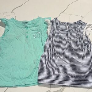 Two Girls 5 Flutter Sleeve Shirts